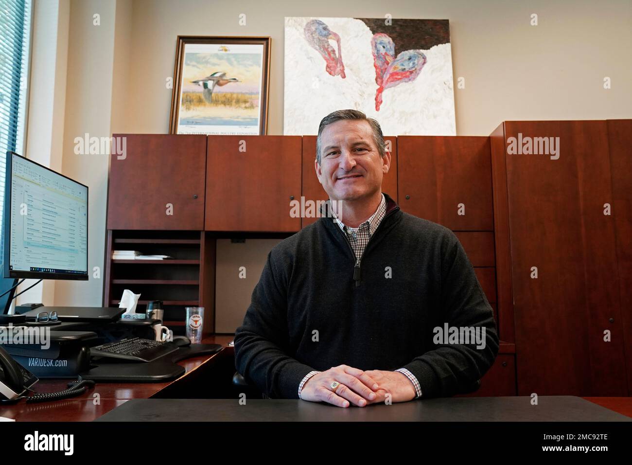 Butterball President and CEO Jay Jandrain poses in his office at the