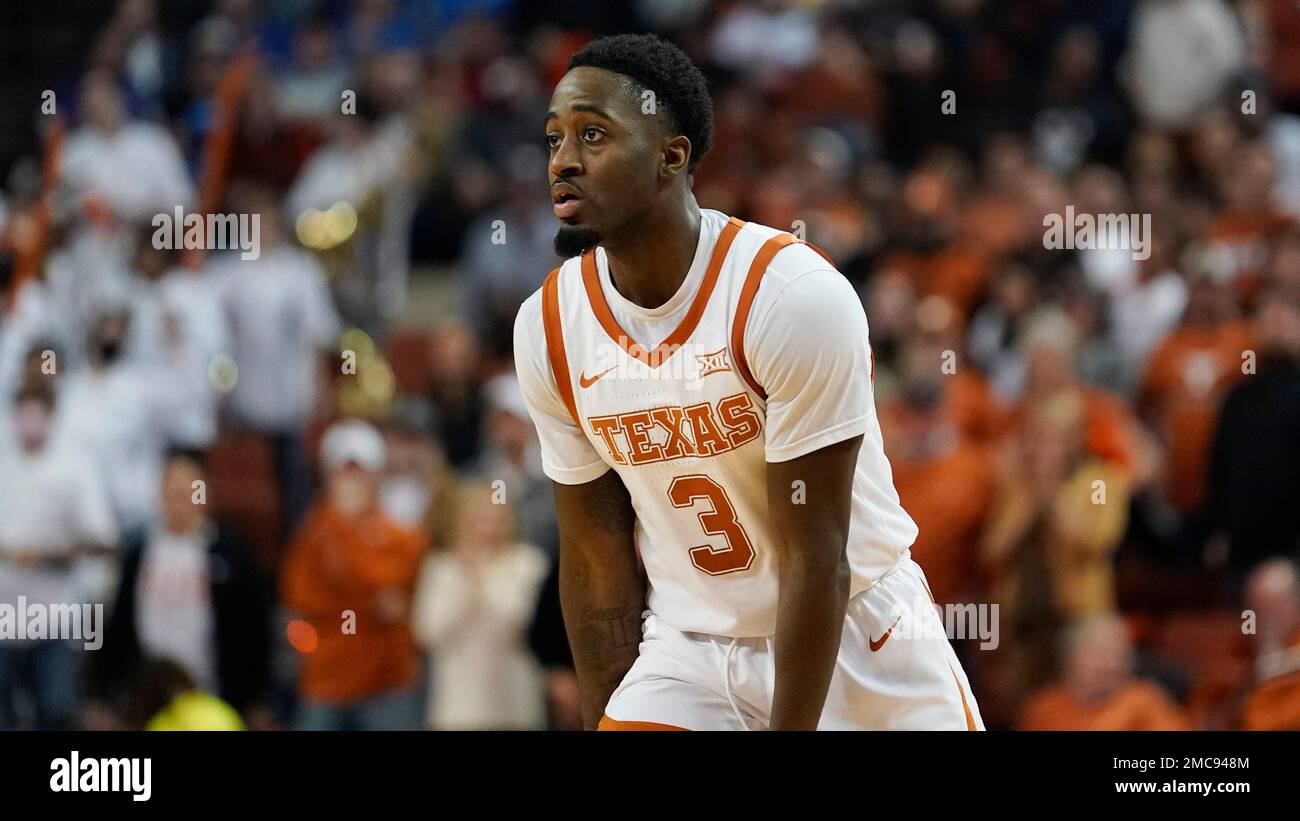 Texas guard Courtney Ramey (3) during the second half of an NCAA ...