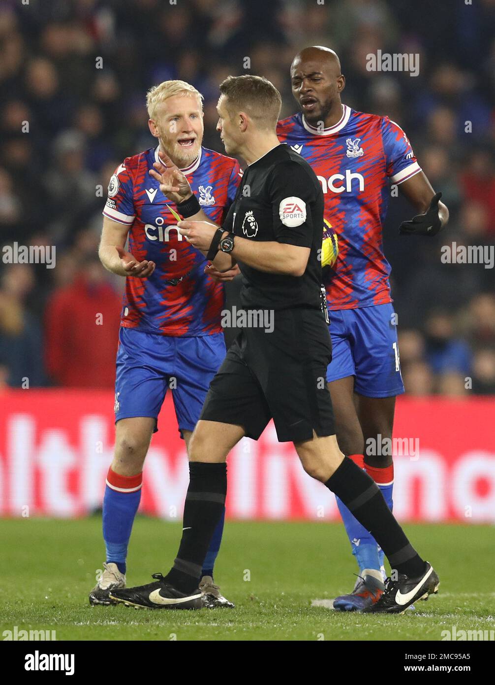 London, England, 21st January 2023. Will Hughes of Crystal Palace is ...