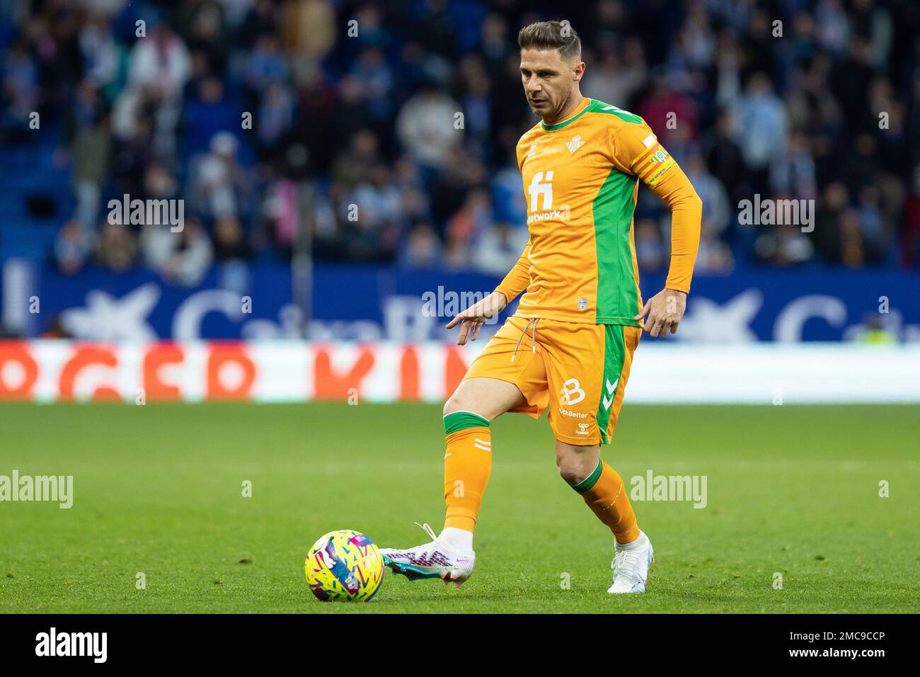 Joaquin of Real Betis Balompie during the Liga match between RCD Espanyol and Real Betis at RCDE Stadium in Cornella, Spain. Stock Photo