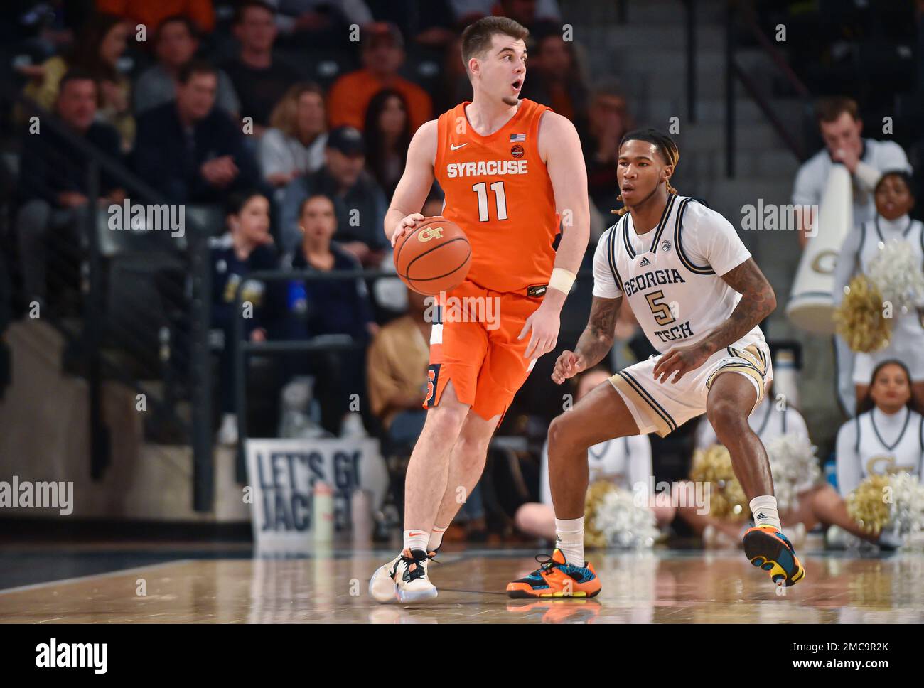 Atlanta, GA, USA. 21st Jan, 2023. Syracuse Orange guard Joseph Girard