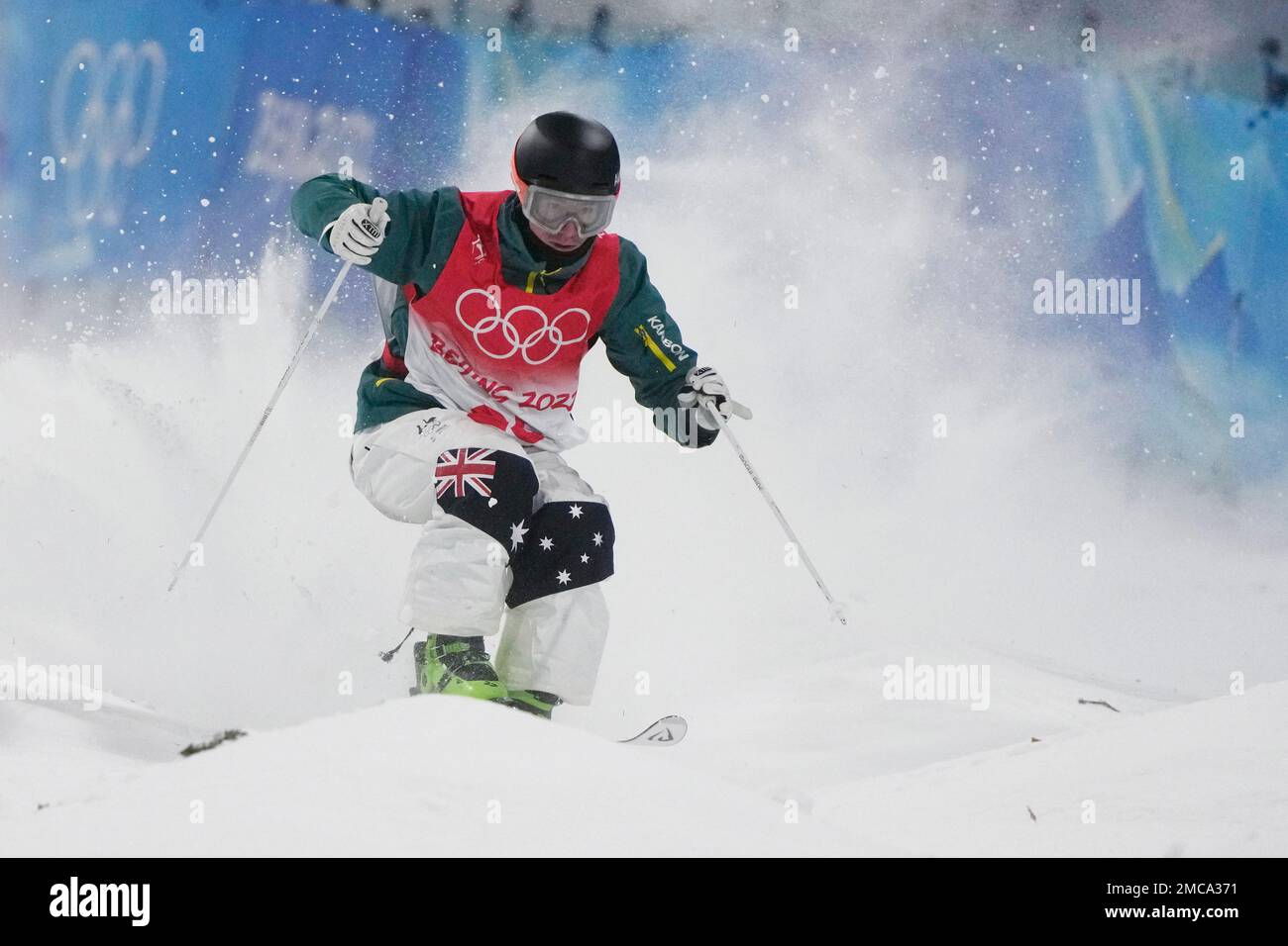 Australia's Matt Graham competes in the men's moguls qualifying at ...