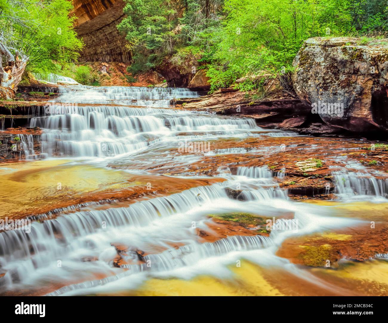 archangel cascades on left fork north creek along route to the subway ...