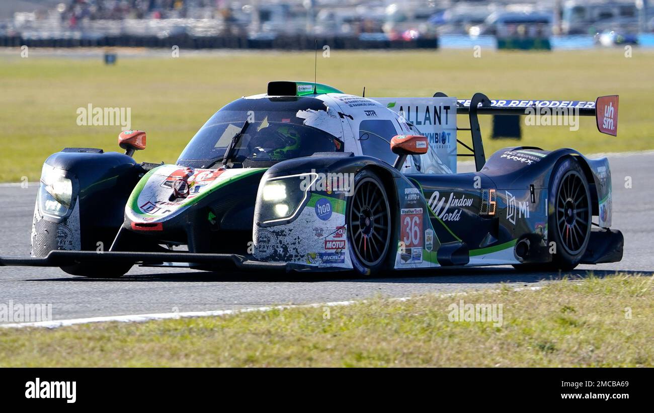 Josh Burdon, of Australia drives his Liger JS P320 during the Rolex 24