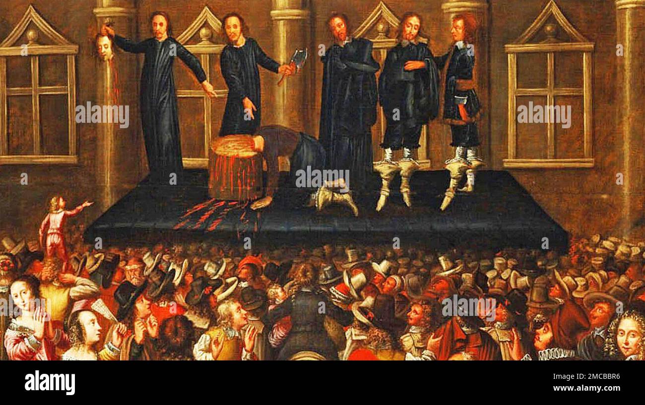 CHARLES I OF ENGLAND (1600-1649)  His execution in Whitehall,  30 January 1649 Stock Photo