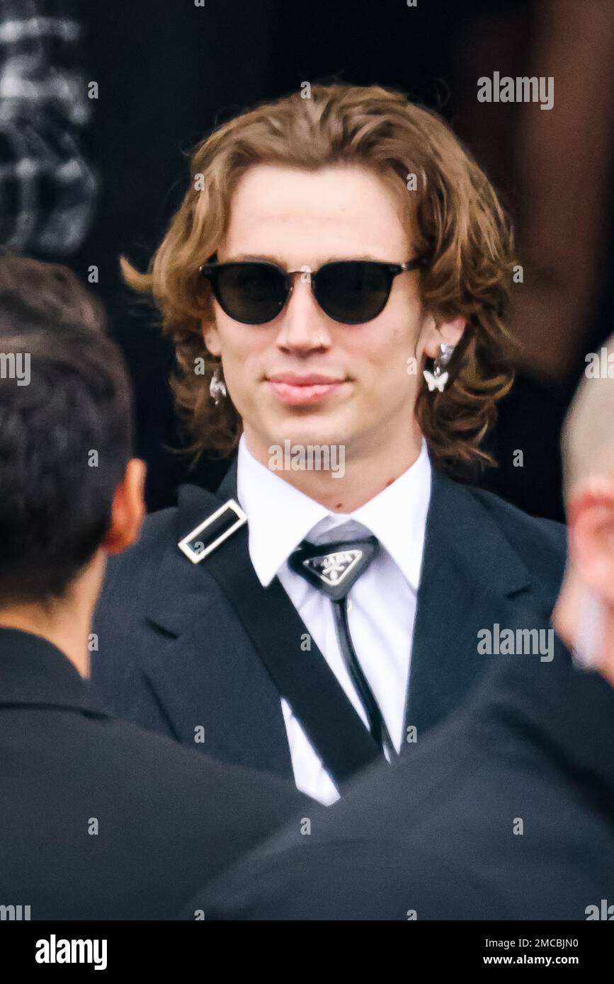 Milan, Italy. 15th Jan, 2023. American TikToker Vinnie Hacker attends