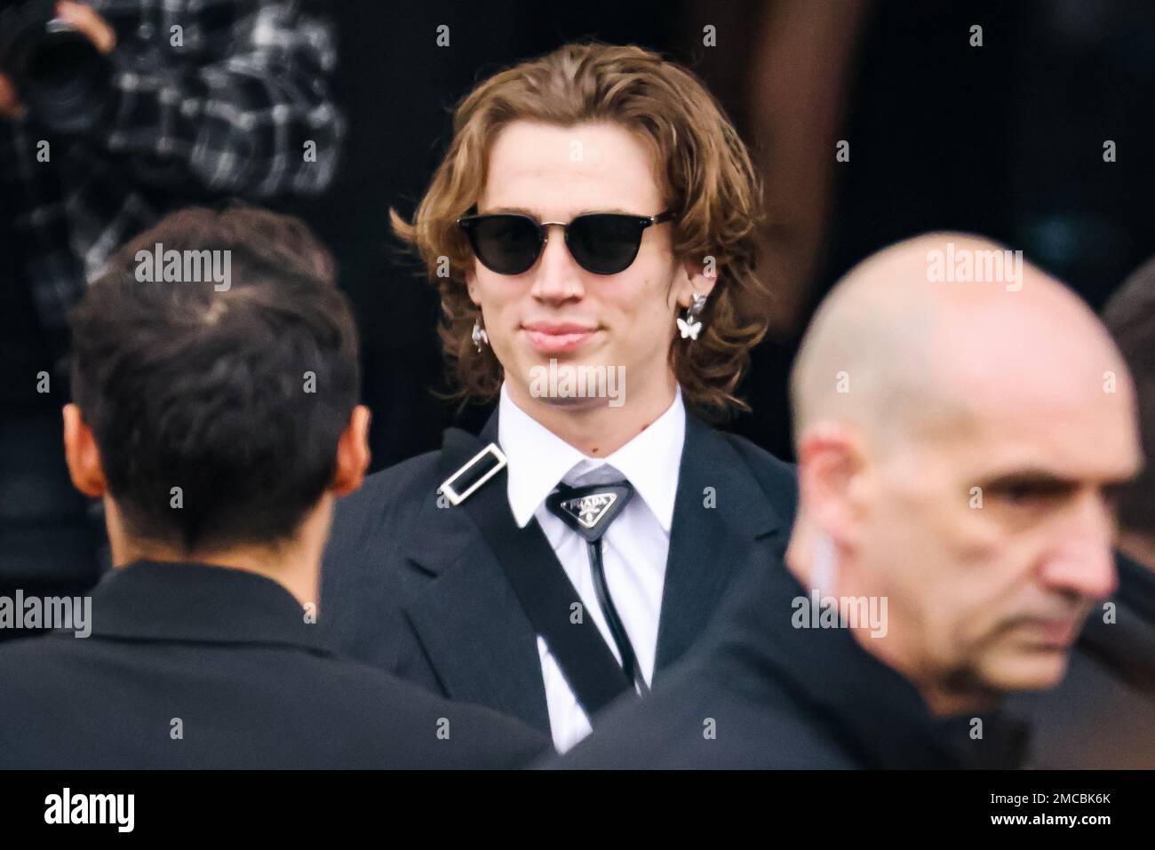 Milan, Italy. 15th Jan, 2023. American TikToker Vinnie Hacker attends