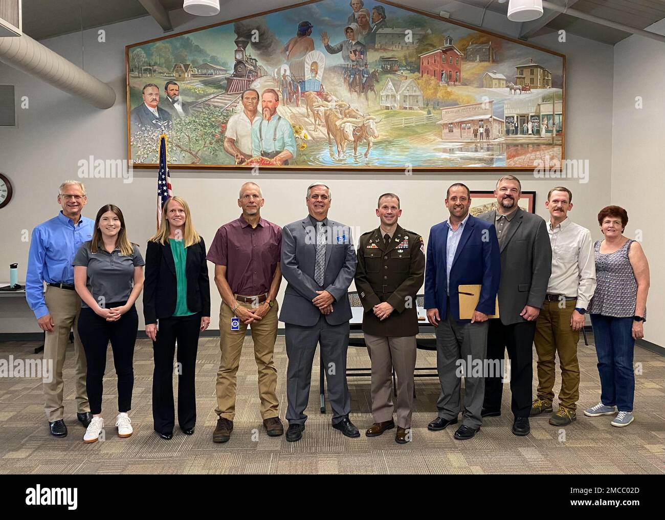 Representatives from the U.S. Army Corps of Engineers, Kansas City