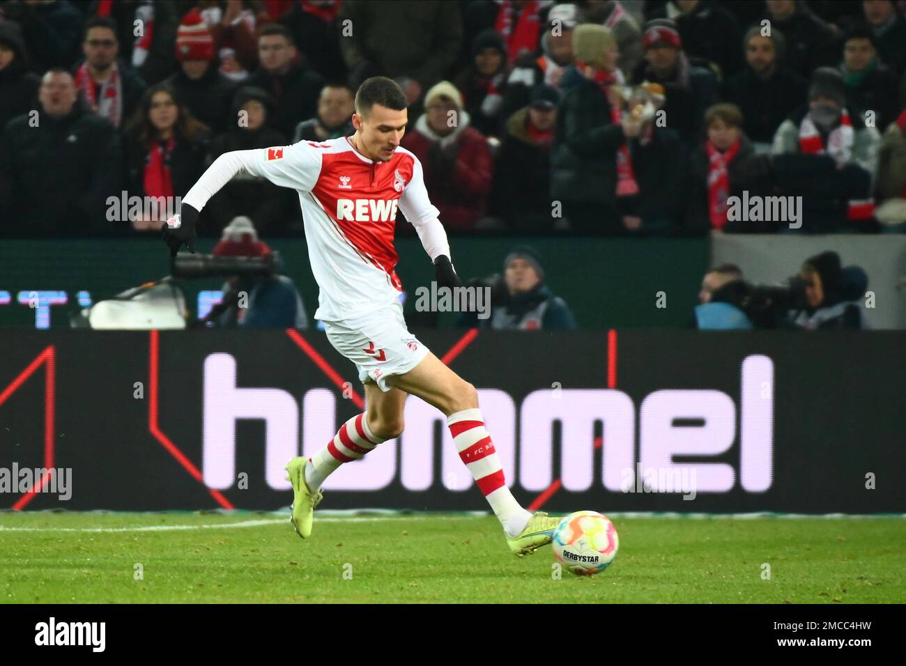 GERMANY, COLOGNE - JANUARY 21, 2023: Dejan Ljubičić. The match of Bundesliga 1.FC Koeln  vs SV Werder Bremen Stock Photo