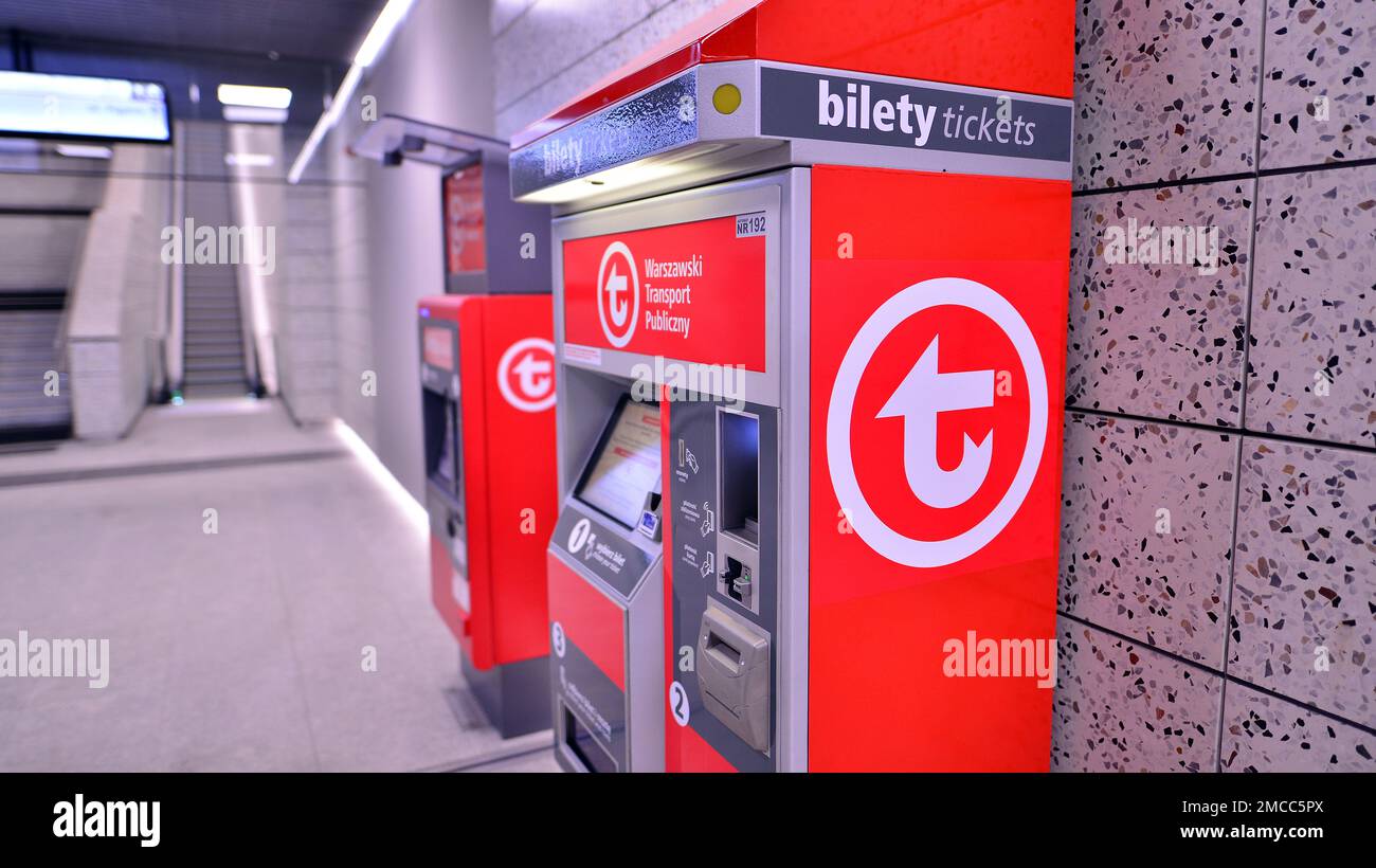 Warsaw, Poland. 5 November 2022. Sign Warszawski Transport Publiczny