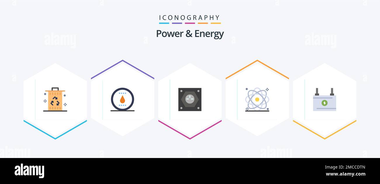 Power And Energy 25 Flat icon pack including nuclear. energy. water