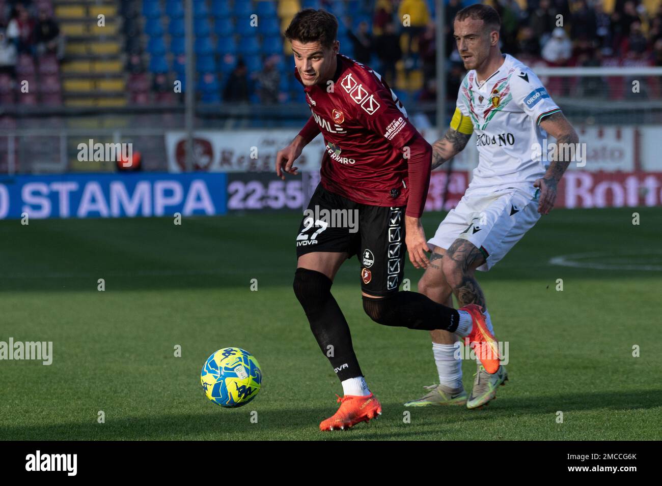 Reggio Calabria, Italy. 21st Jan, 2023. Reggina team during Reggina 1914 vs  Ternana Calcio, Italian soccer Serie B match in Reggio Calabria, Italy,  January 21 2023 Credit: Independent Photo Agency/Alamy Live News