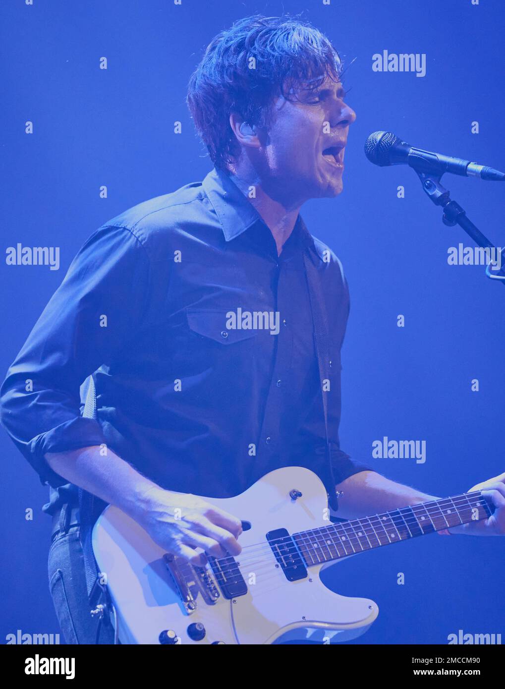 BENSALEM, PA, USA - DECEMBER 08, 2022:  Jim Adkins of Jimmy Eat World Performs at ALT 104.5's Friendsgiving at the Xcite Center at Parx Casino. Stock Photo