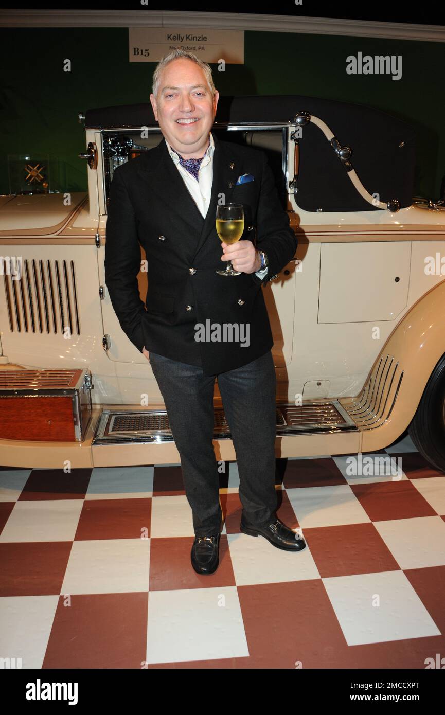 Elton Ilirjani at The Winter Show 2023 opening at the Park Avenue