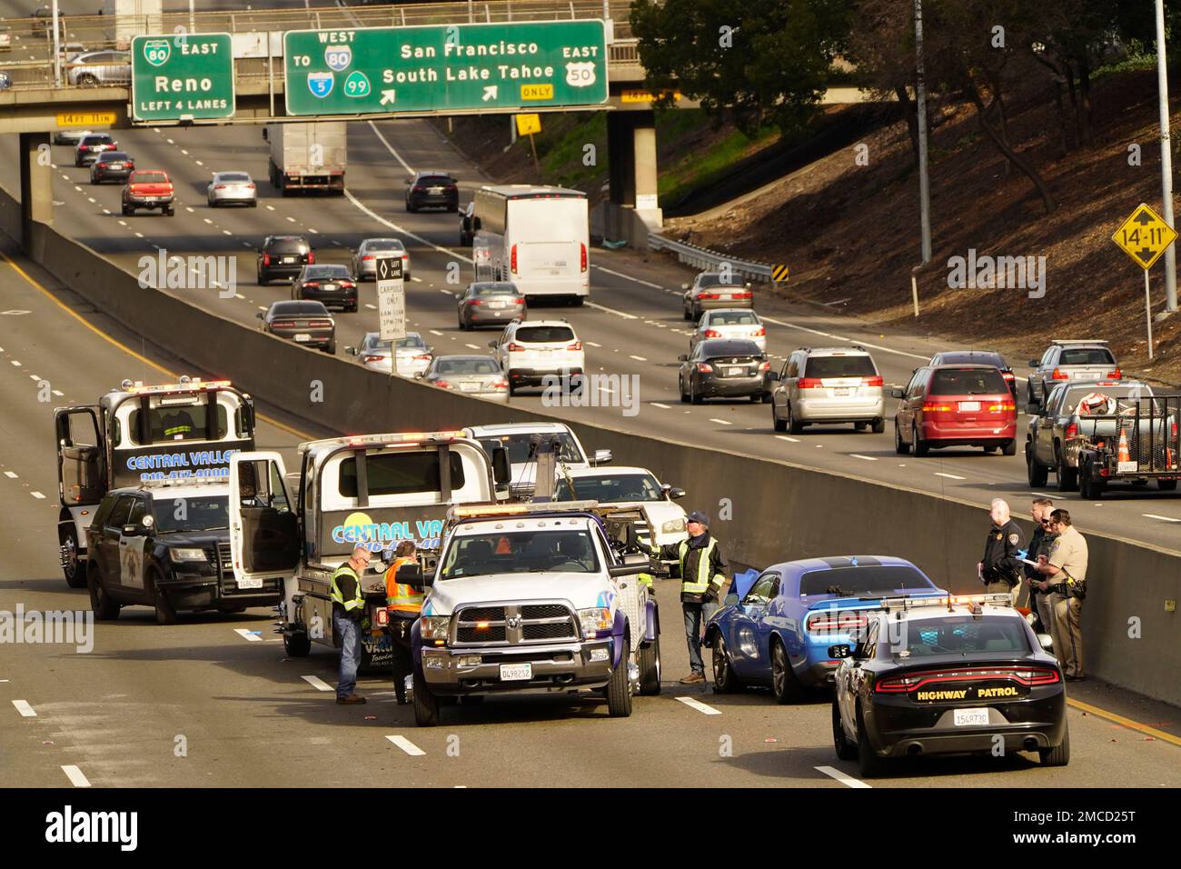 A police officer riding a motorcycle was killed after being struck by a ...