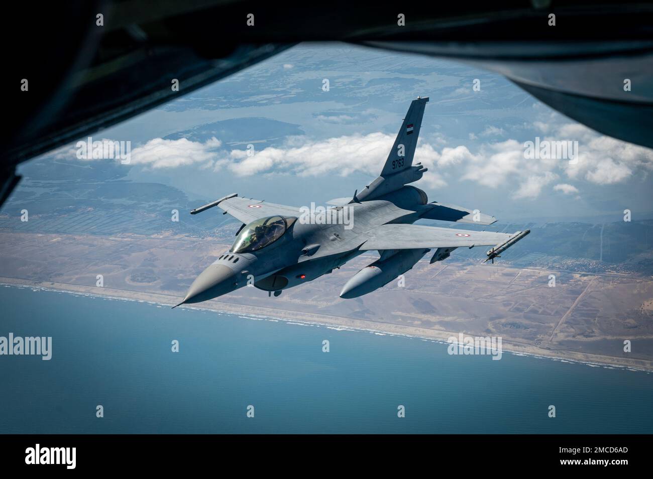 U.S. Air Force F-16 aircraft assigned to the 179th Expeditionary ...