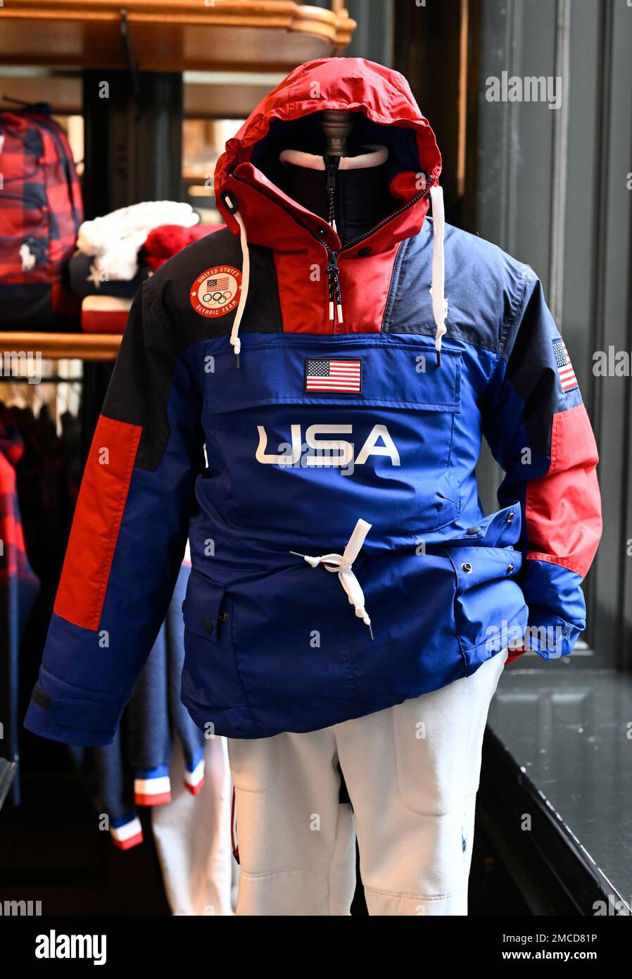 Team USA Beijing winter Olympics flagbearer opening ceremony uniform
