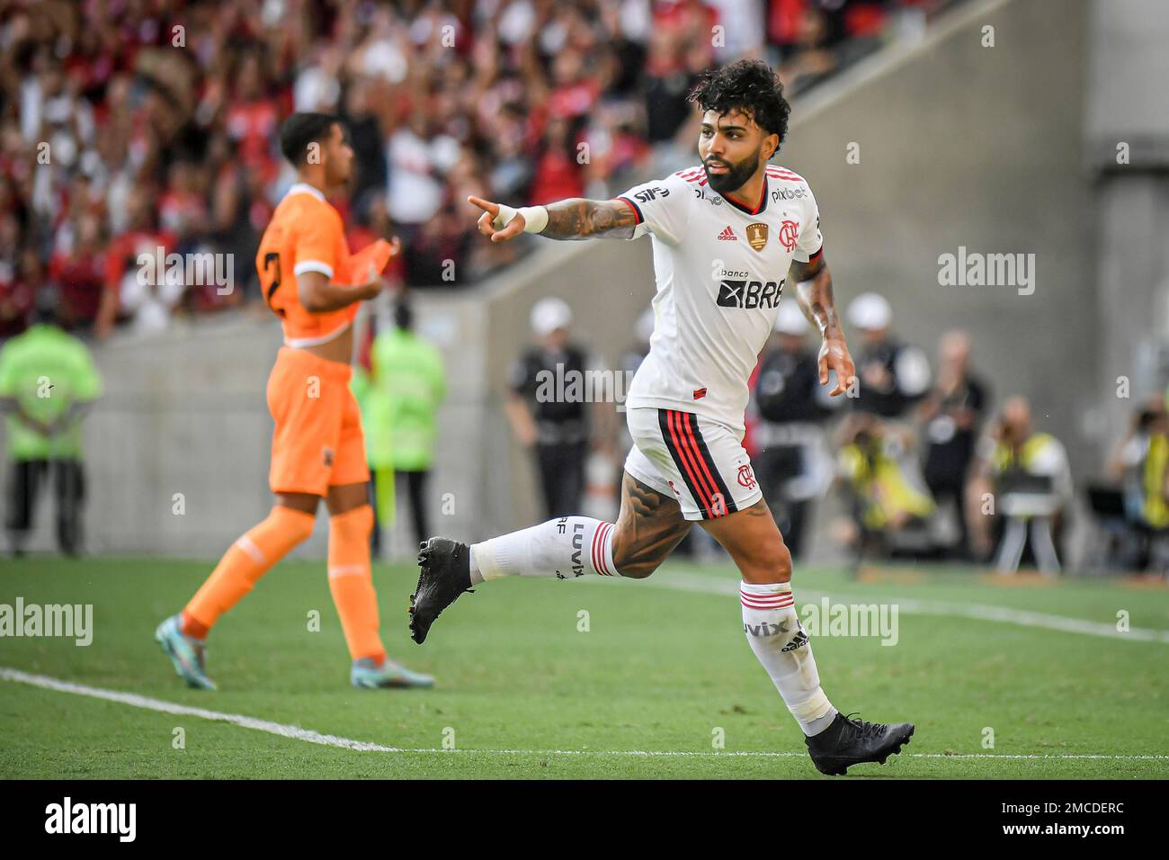 Rio De Janeiro, Brazil. 12th Mar, 2022. Gabriel Barbosa (Gabigol) during  Bangu x Flamengo held at Maracanã Stadium, for the 10th round of the  Carioca Championship (Taça Guanabara), this Sunday night (12)