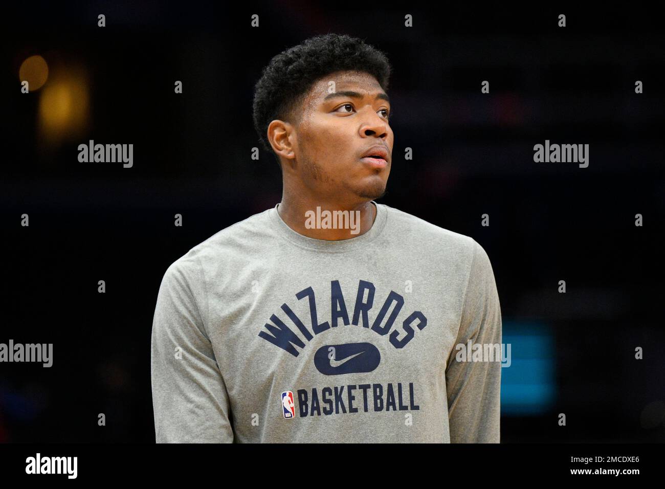 Hashimura Washington Wizards forward Rui Hachimura, of Japan, works out before an ...