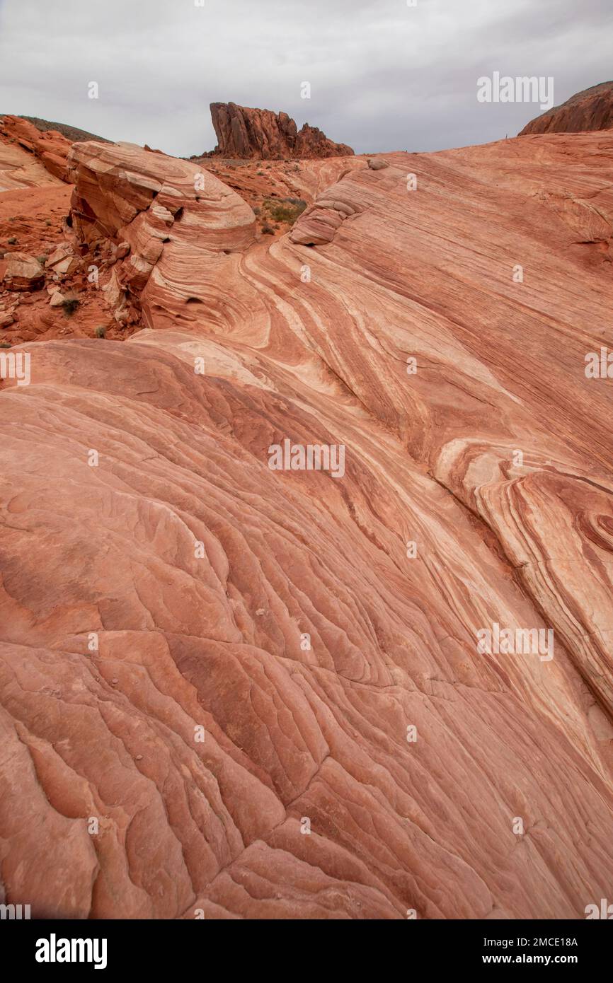 Fire Wave is a popular geological formation in Valley of Fire State ...
