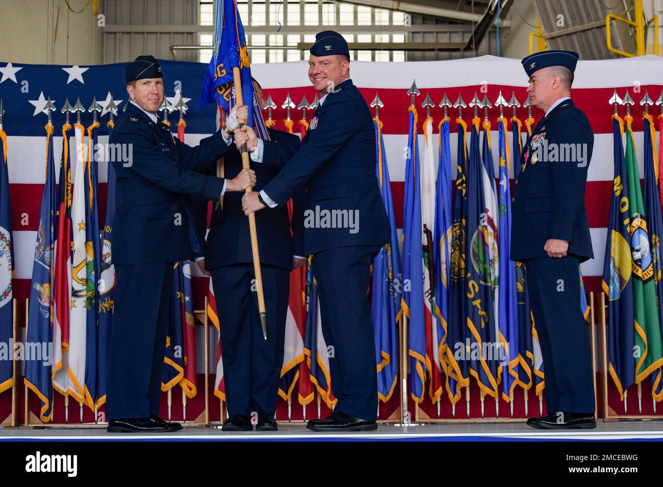 Col. Brett Black relinquishes command of the 5th Mission Support Group