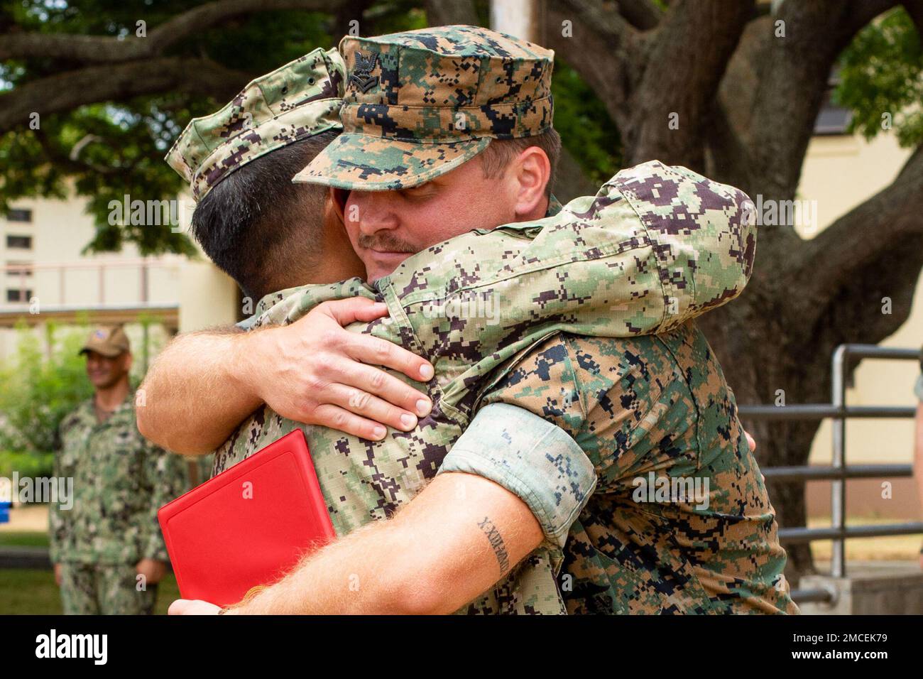 U.S. Navy Hospital Corpsman 2nd Class Edward J. Cochrane, a field