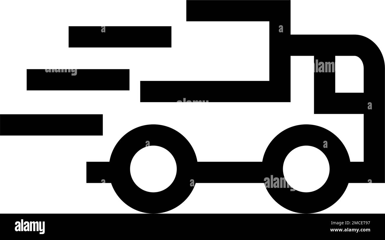 Moving track logo icon. Editable vector. Stock Vector