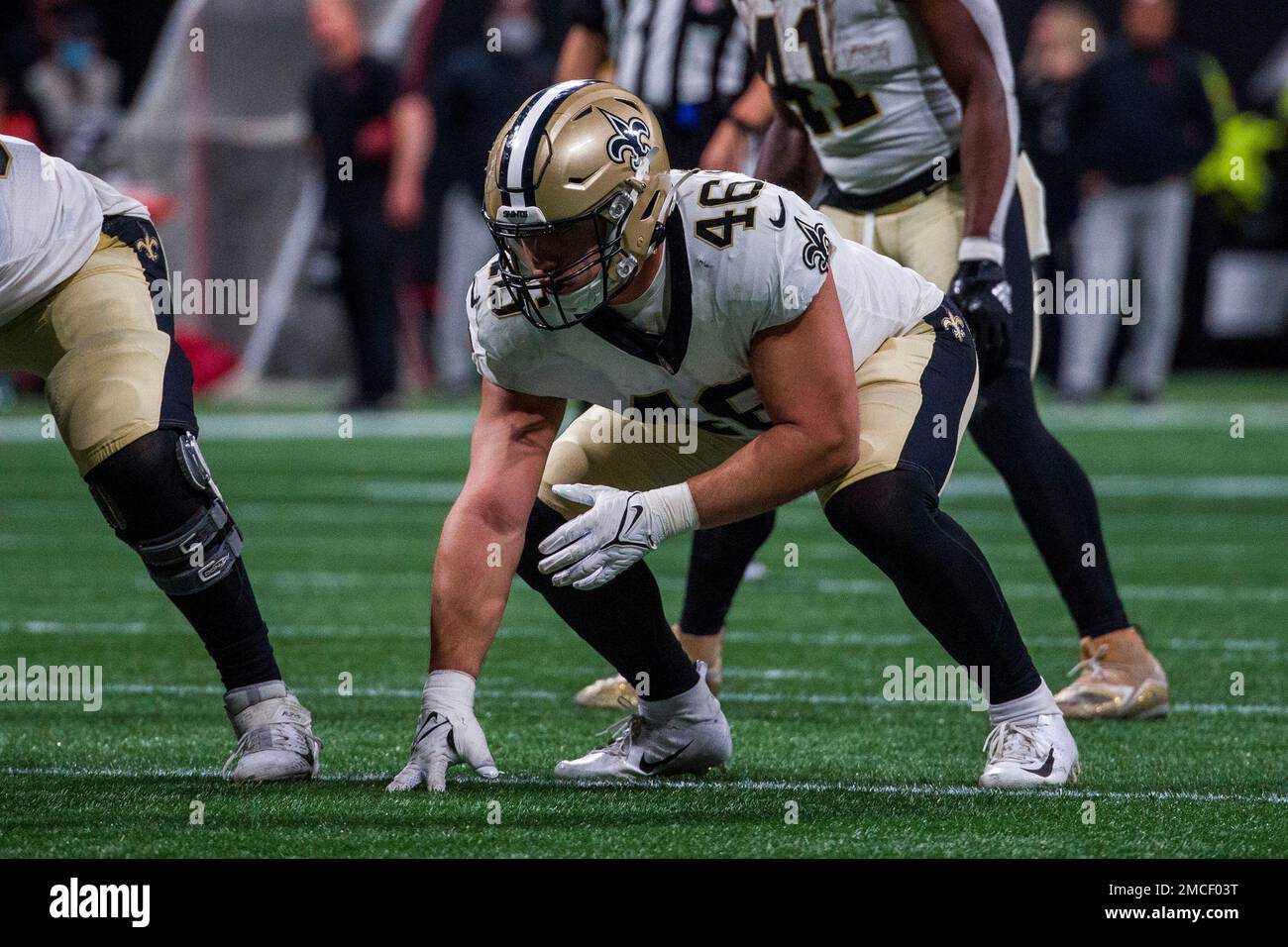 New Orleans Saints full back Adam Prentice (46) in action during