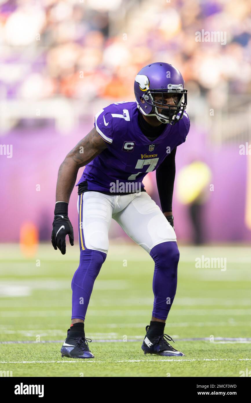 Minnesota Vikings cornerback Patrick Peterson (7) in action during an NFL  football game against the Chicago Bears, Sunday, Jan. 9, 2022 in  Minneapolis. Minnesota won 31-17. (AP Photo/Stacy Bengs Stock Photo - Alamy