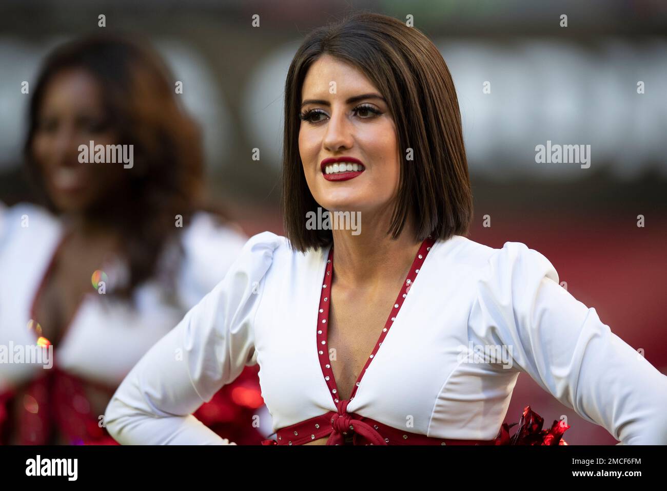 Arizona Cardinals cheerleaders while playing the Seattle Seahawks ...