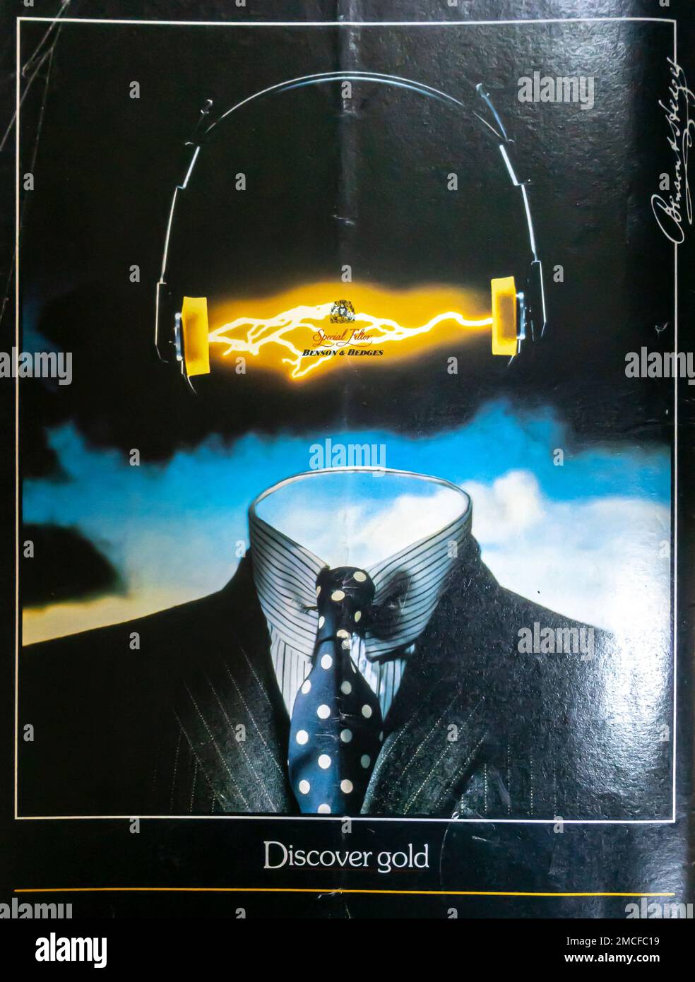 Benson & Hedges British cigarettes advert in a magazine 1990 Stock Photo Alamy