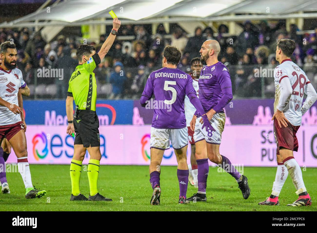 Artemio Franchi stadium, Florence, Italy, January 21, 2023, ACF Fiorentina  team line-up during ACF Fiorentina vs Torino FC - italian soccer Serie A  Stock Photo - Alamy