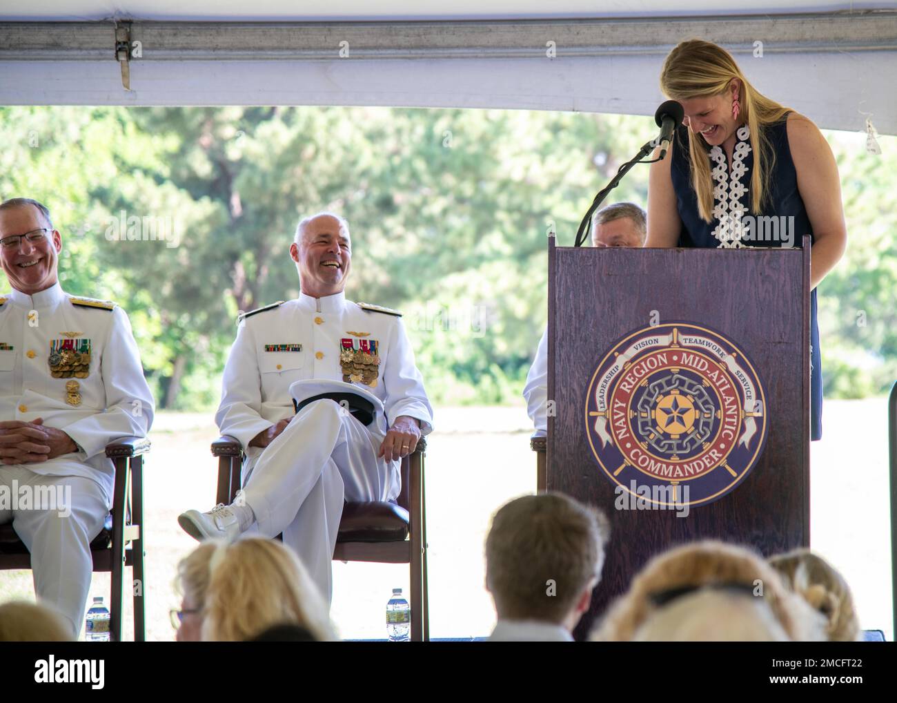 NORFOLK, Va. (June 30, 2022) Ashley O’Brien, daughter of Rear Adm