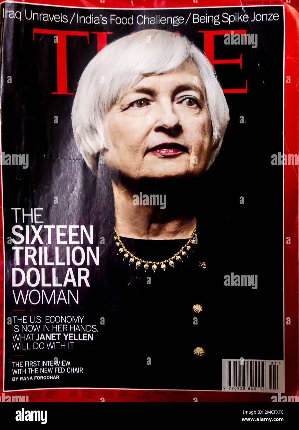 TIME magazine cover January 20, 2014 Stock Photo Alamy