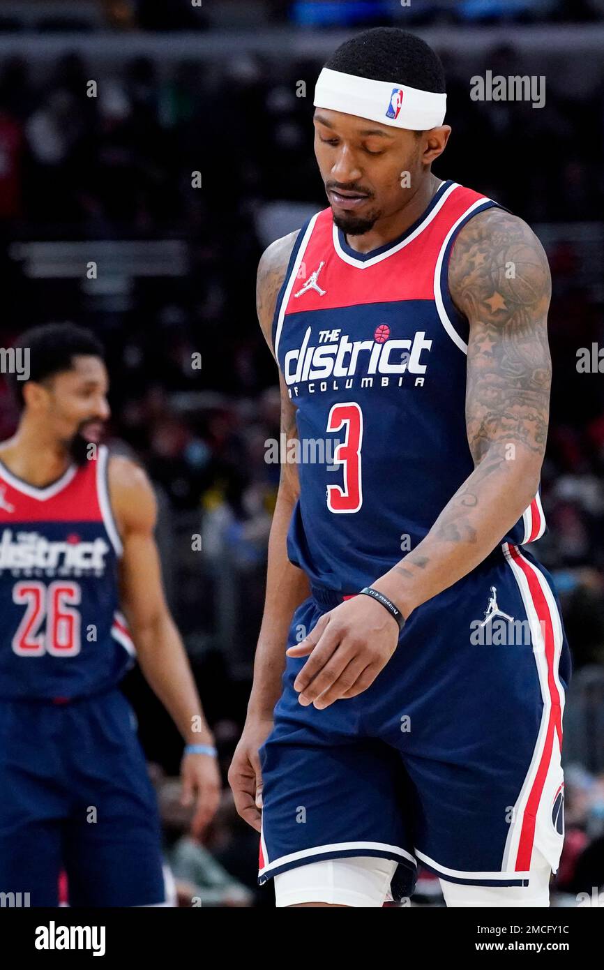 Washington Wizards guard Craig Sword walks on the court during the