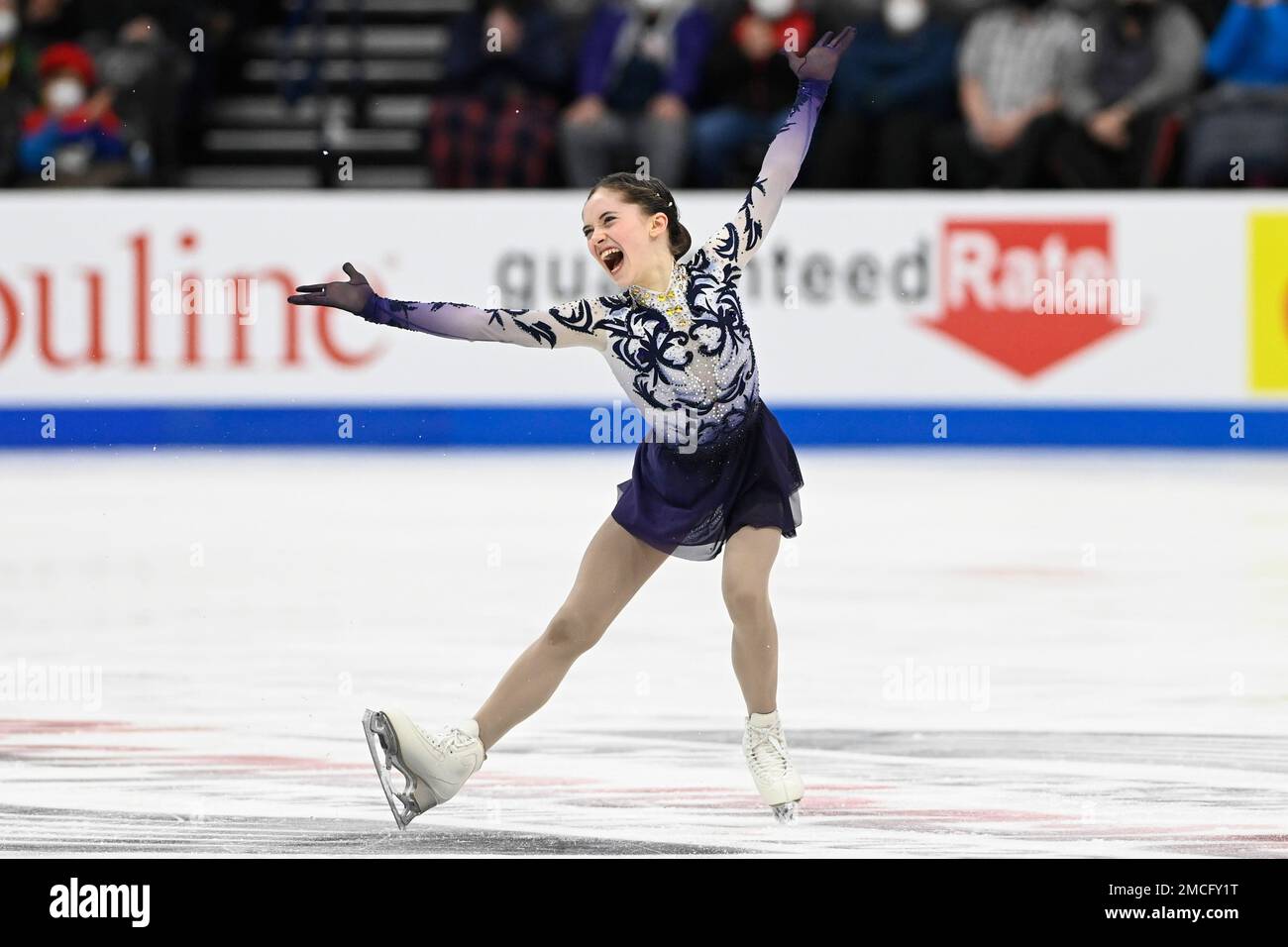 Isabeau Levito competes in the women's free skate program during the U