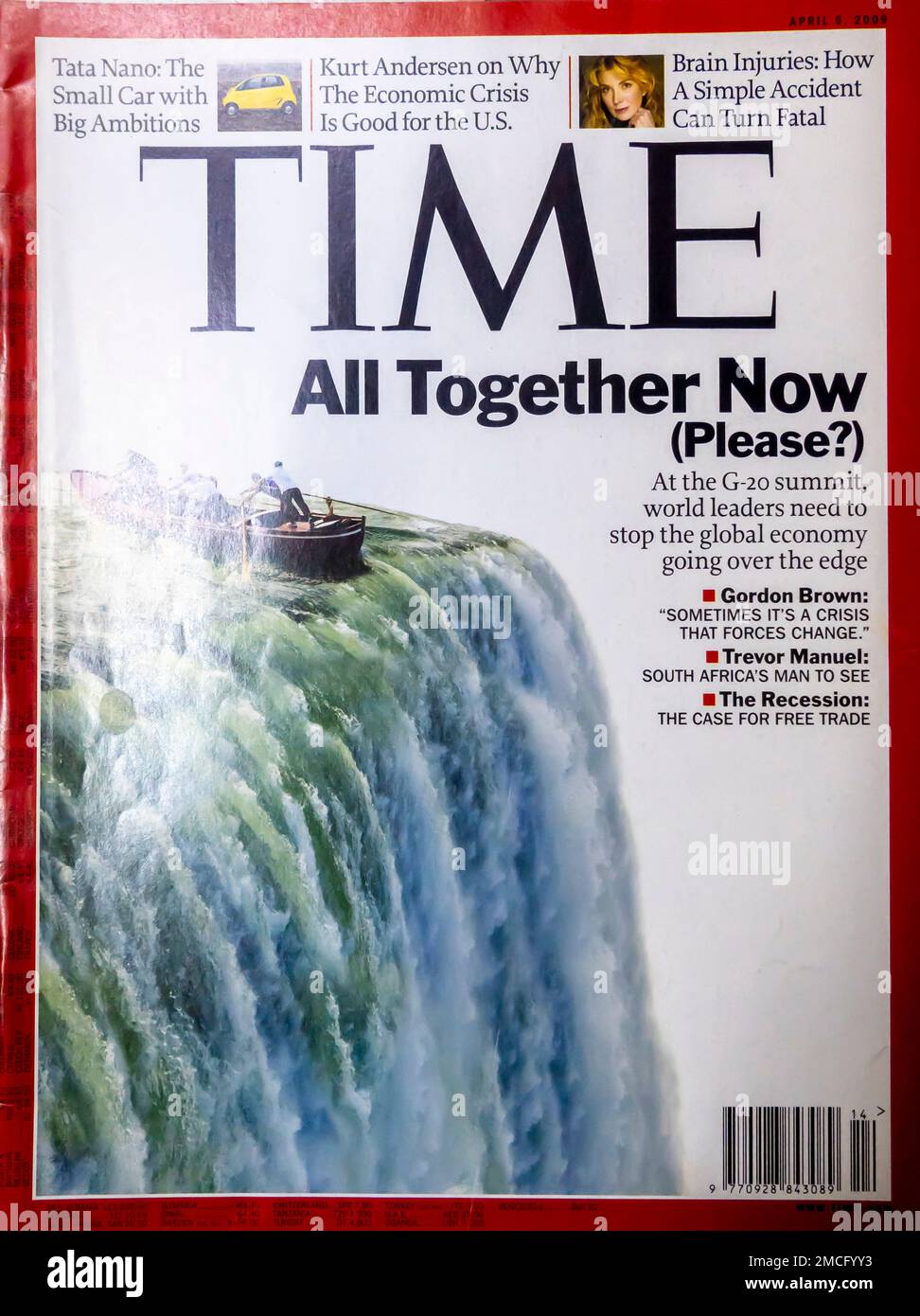 TIME magazine cover April 6, 2009 Stock Photo Alamy