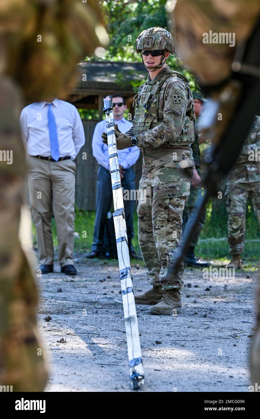 Platoon leader in an infantry regiment hi-res stock