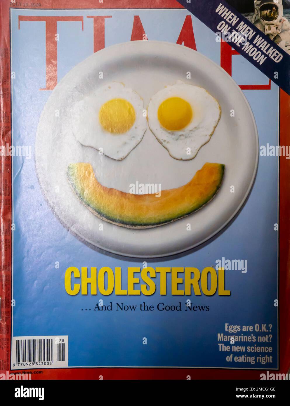 TIME magazine cover, July 19 1999, cholesterol Stock Photo