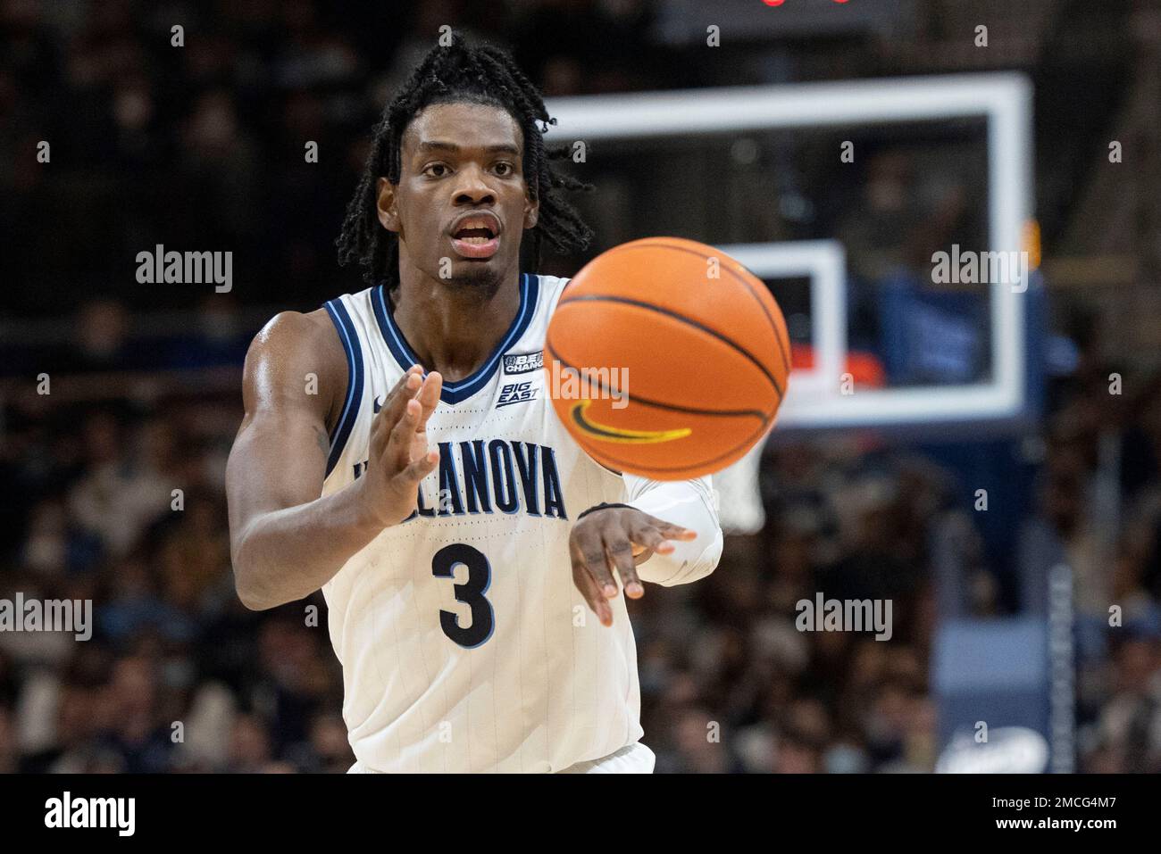 Villanova forward Brandon Slater (3) plays during of an NCAA college