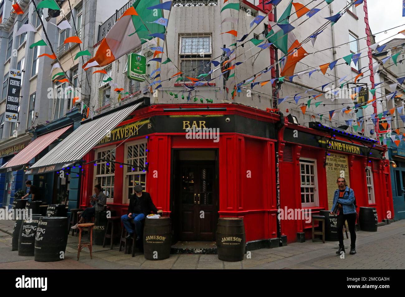 Dame Tavern, Irish Republican proclamation , 18 Dame Ct, Dublin 2, D02 W683, Eire, Ireland Stock Photo