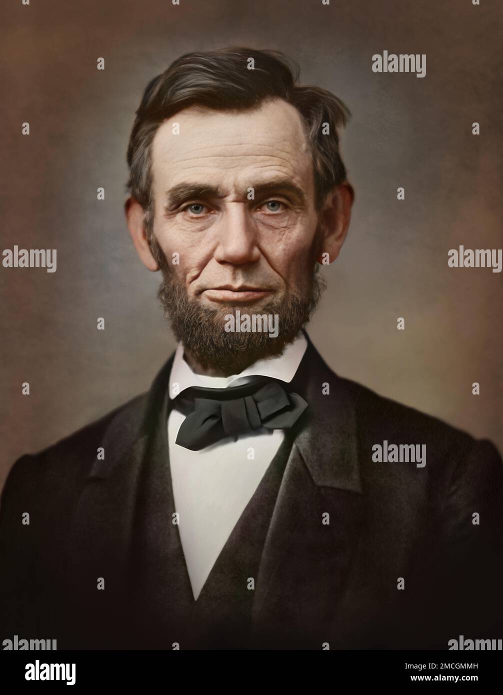 Abraham lincoln portrait color hi-res stock photography and images - Alamy