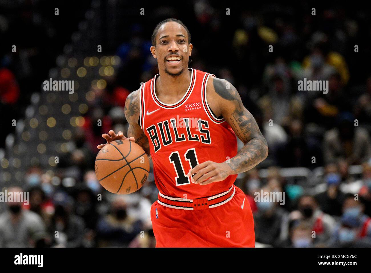 Chicago Bulls forward DeMar DeRozan (11) in action during Chicago Bulls forward DeMar DeRozan (11) in action during