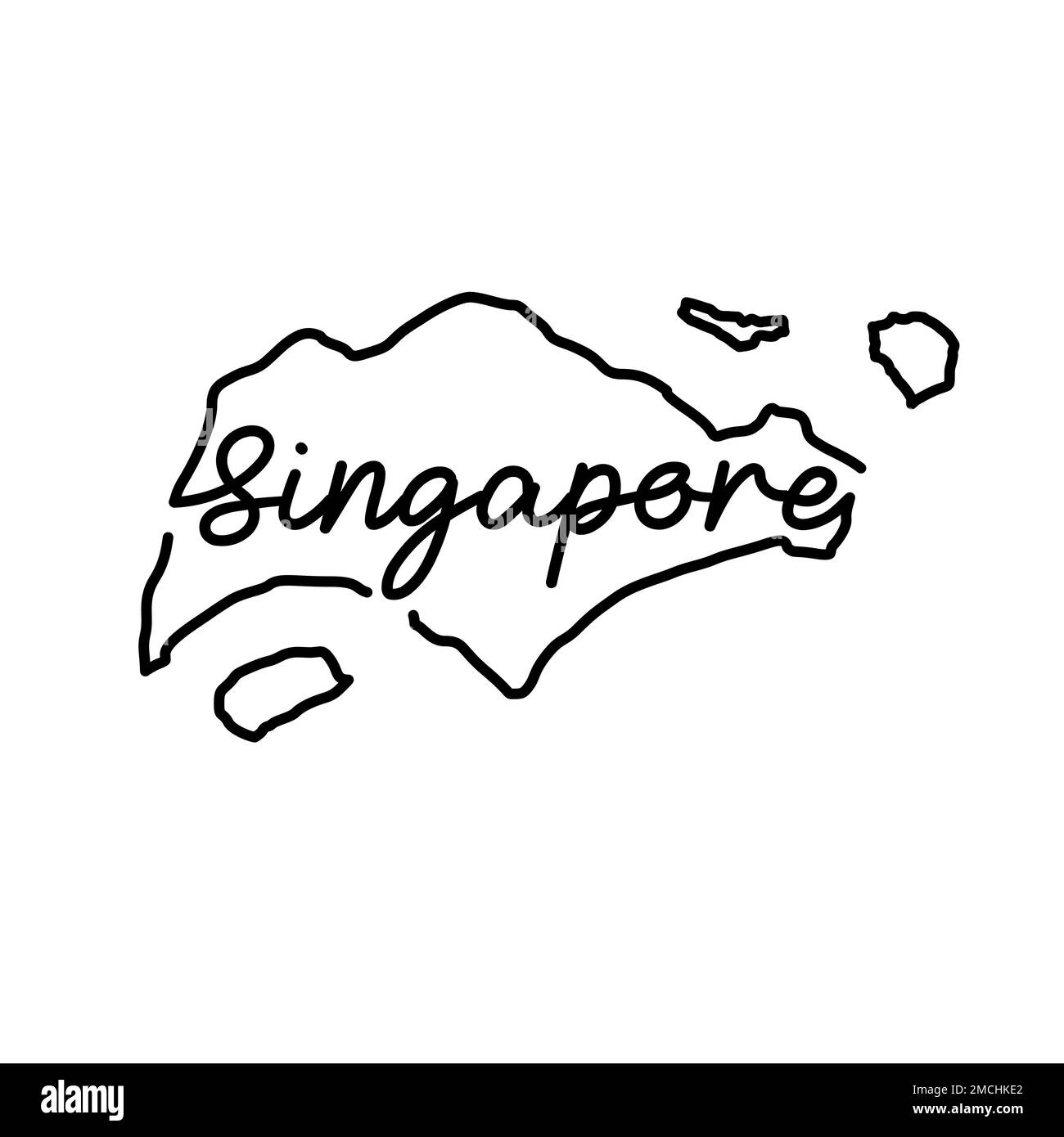 Map Of Singapore Country