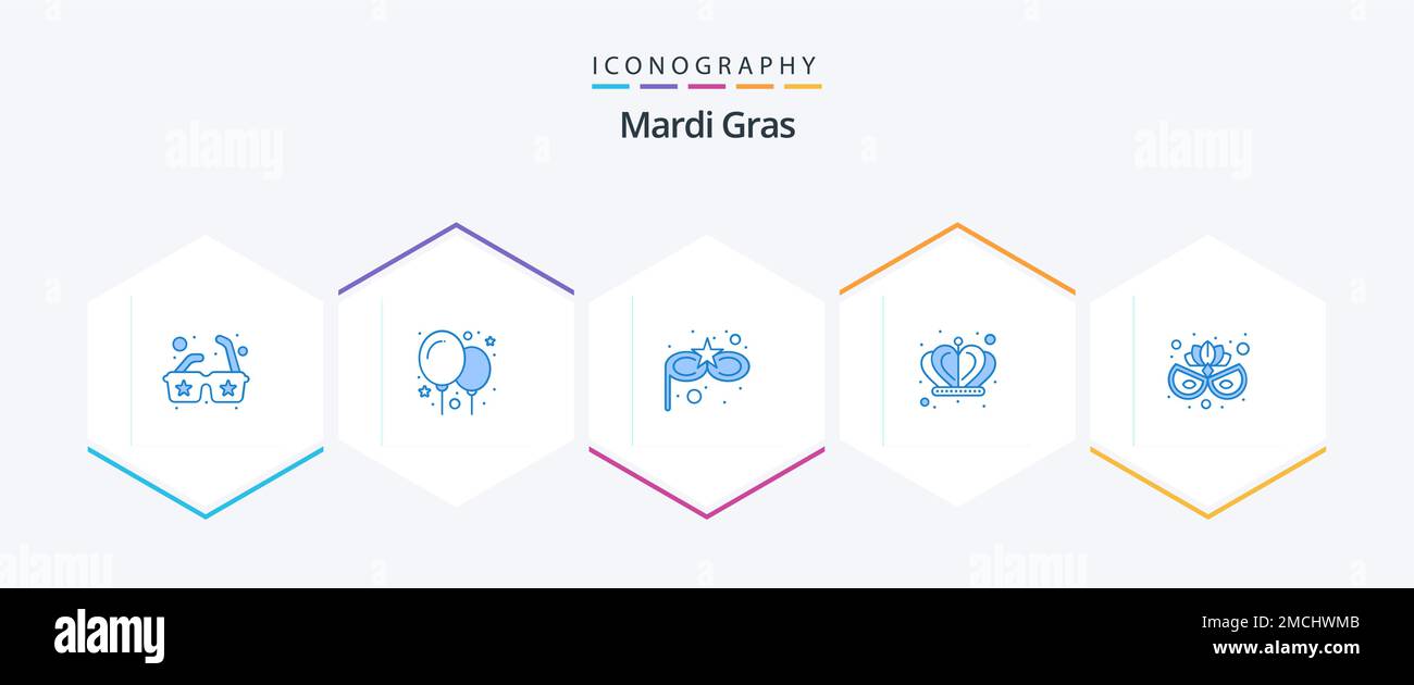 Mardi Gras 25 Blue icon pack including . . eye. eye mask. carnival mask ...