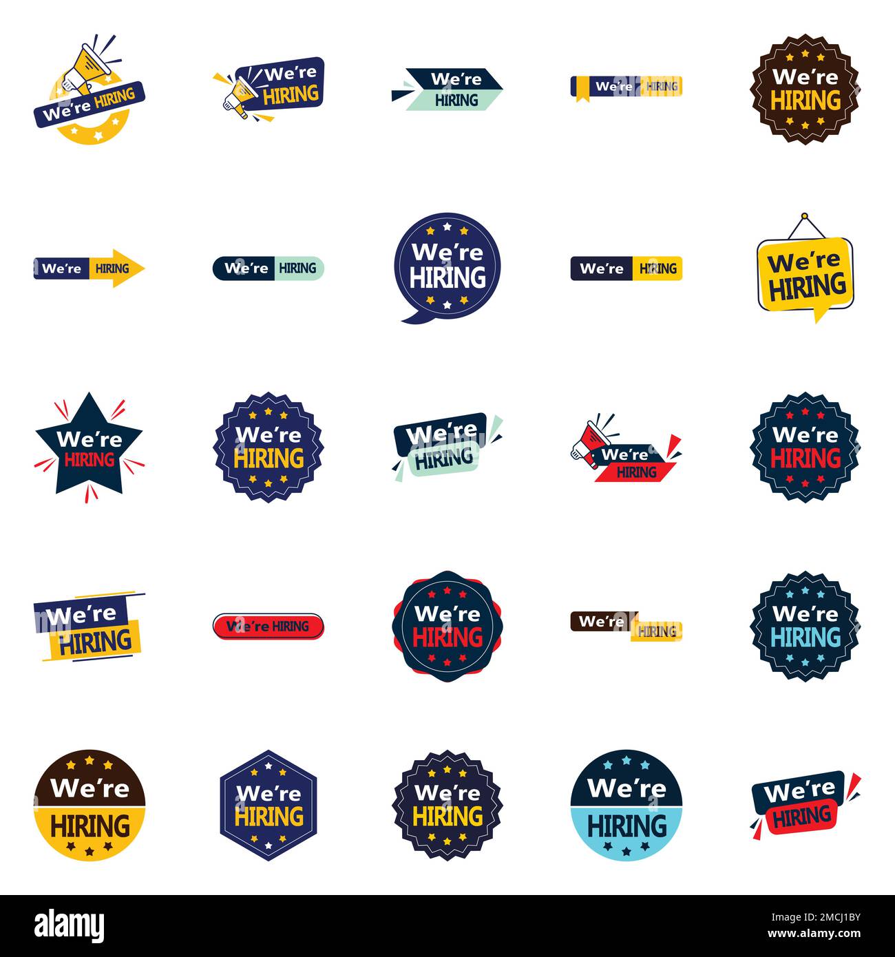 We're Hiring 25 Fresh and innovative Vector Designs for your job