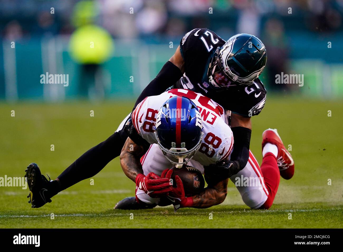 Philadelphia Eagles' Zech McPhearson (27) during the first half of an NFL  football game against the Arizona Cardinals, Sunday, Oct. 9, 2022, in  Glendale, Ariz. (AP Photo/Darryl Webb Stock Photo - Alamy