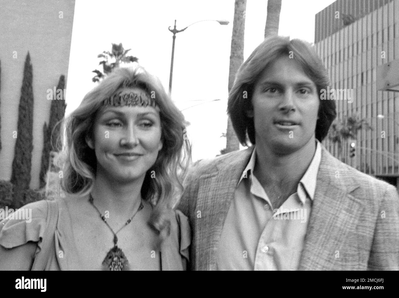 Bruce Jenner and wife Linda seen at the Academy Of Motion Picture Arts