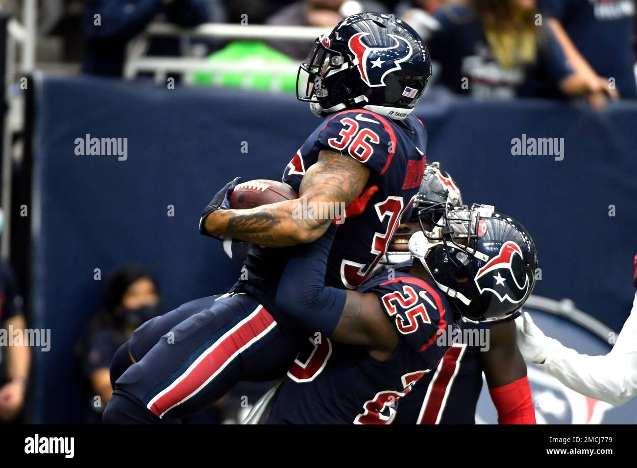 Houston Texans safety Jonathan Owens before an NFL football game against  the Washington Commanders, Sunday, Nov. 20, 2022, in Houston. (AP  Photo/Eric Christian Smith Stock Photo - Alamy