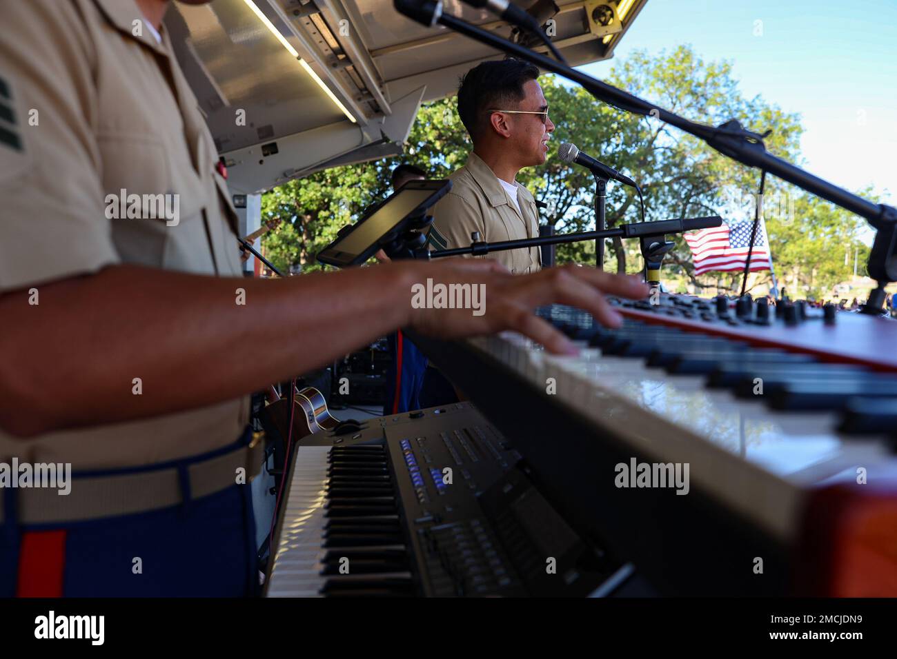 U.S. Marine Corps Cpl. Gabriel Melendrez, KC130 Crew Chief with VMGR